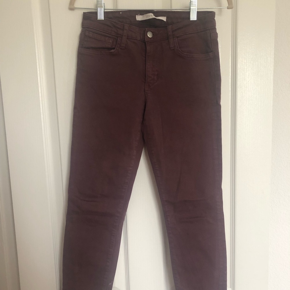 Burgundy Joes skinny jeans